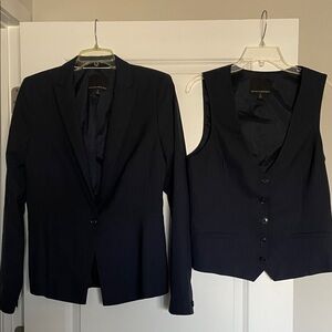 Banana Republic Dark Blazer and Vest Set